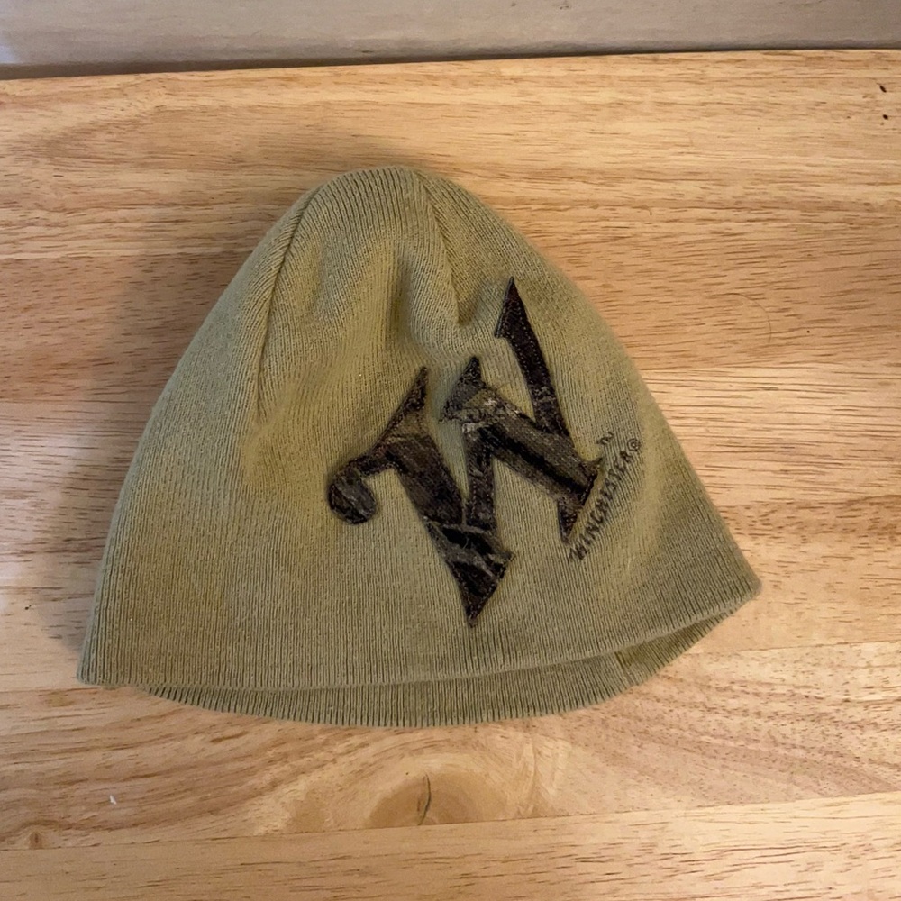 Winchester Signature Olive Green Knit Beanie with Black Label
